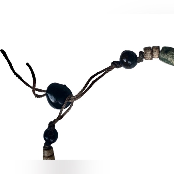 Green Earth Natural Wooden Beaded Unisex Bracelet Mens Bracelet Woman’s Jewelry - Picture 3 of 6